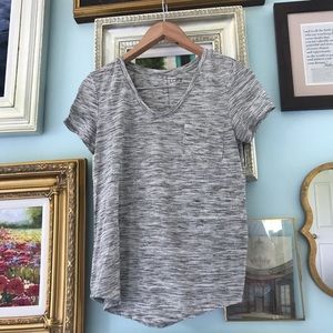 LOFT heathered gray tee